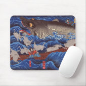 怪物鮫,国芳モンスターシャーク、国芳、浮世絵 マウスパッド (マウス)