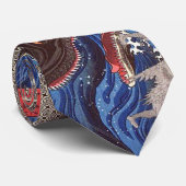 怪物鮫,国芳 Monster Shark, Kuniyoshi, Ukiyo-e ネクタイ (ロール)