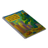 怪獣おもしろいアートがモノを踏み出すファンタジー ノートブック (右側)