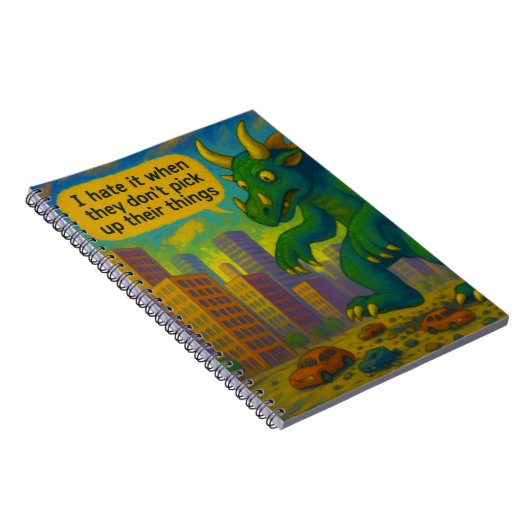 怪獣おもしろいアートがモノを踏み出すファンタジー ノートブック (右側)