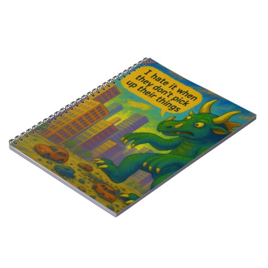 怪獣おもしろいアートがモノを踏み出すファンタジー ノートブック (左側)