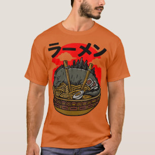 怪獣おもしろいラーメンのラーメン文化日本の 過去記事 Tシャツ