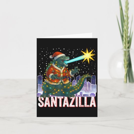 怪獣クリスマスサンタジラ日本モンスターディノサ カード (正面)