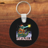 怪獣クリスマスサンタジラ日本モンスターディノサ キーホルダー (正面)
