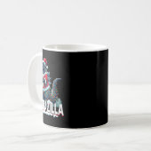 怪獣クリスマス サンタジラ 日本のモンスターダイナソー コーヒーマグカップ (正面左)
