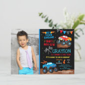 怪獣トラックバースデーパーティ招待状写真 招待状 (スタンド正面)