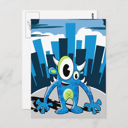 怪獣ハガキ ポストカード (正面/裏面)