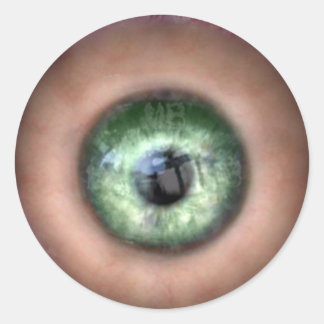 怪獣ハロウィーンのKRWアイ ラウンドシール