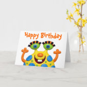 怪獣パーティー カード (黄色い花)