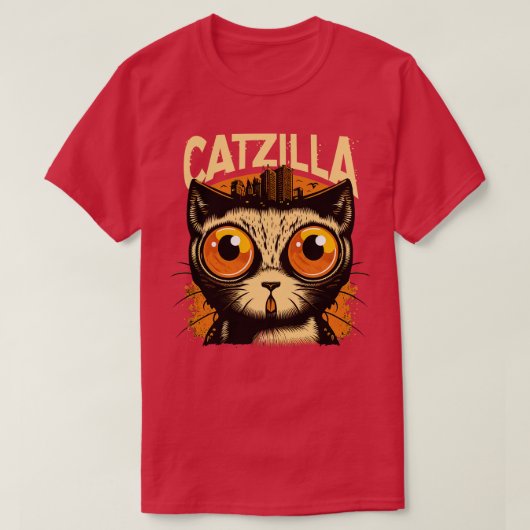 怪獣猫モンスターカツィラ2 Tシャツ (デザイン正面)