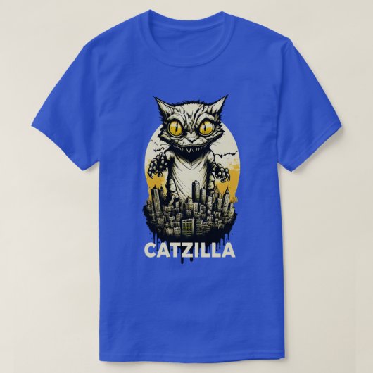 怪獣猫モンスターカツィラ Tシャツ (デザイン正面)