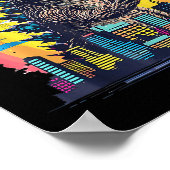 怪獣誕生日シャツモンスタームービーデイデコレーション ポスター (角)