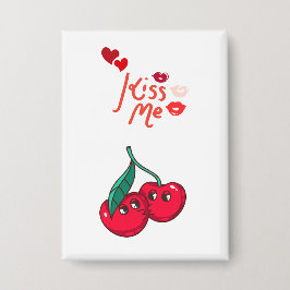 恋おもしろいのさくらんぼ 缶バッジ