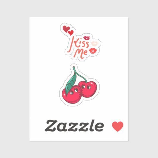 恋おもしろいのさくらんぼ» Let シール (シート)