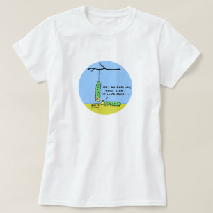 恋おもしろい愛の漫画の毛虫 Tシャツ