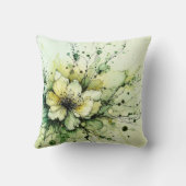 恋お洒落が緑にフローラ クッション (裏面)