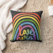 恋がゲイプライド・レインボー クッション (ブランケット)