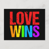 恋がレインボーゲイプライドLGBTQ ポストカード (正面)