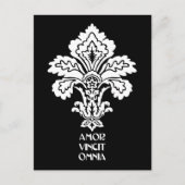 恋が全てを征服(白黒) ポストカード (正面)