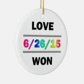 恋が勝った セラミックオーナメント (右)