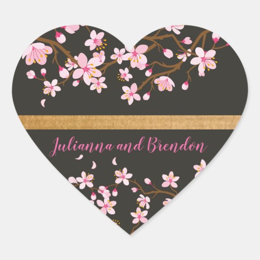 恋が咲くさくらんぼ ハートシール (正面)