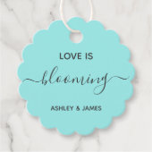 恋が咲く結婚式の引き出物やシャワーギフトラベル フェイバータグ (正面)