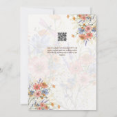 恋が咲く ウェディング 招待状 ワイルドフラワー 春 (裏面)