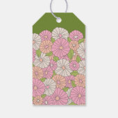 恋が咲く - ボヘミアンフラワーのブライダルシャワー ギフトタグ (裏面)