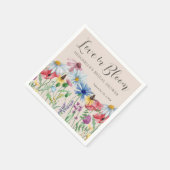 恋が咲く ワイルドフラワーチャーム ブライダルシャワー スタンダードカクテルナプキン (角)