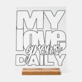 恋が日々募る アクリルサイン (正面)