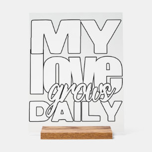 恋が日々募る アクリルサイン