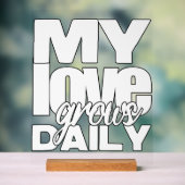 恋が日々募る アクリルサイン (ニュートラル)