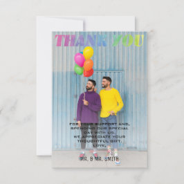 恋が水彩虹の写真を獲得 サンキューカード