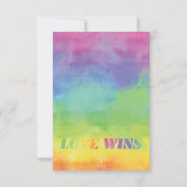 恋が水彩虹の写真を獲得 サンキューカード (裏面)