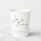 恋が生まれつつある フローラル ブライダルシャワー 紙コップ (正面)