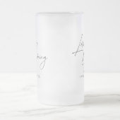 恋が生まれつつある フローラル ブライダル シャワー フロストグラスビールジョッキ (中央)