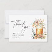 恋が生まれるとき フローラル ブライダルシャワー サンキューカード (正面)