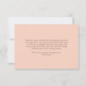 恋が生まれるとき フローラル ブライダルシャワー サンキューカード (裏面)