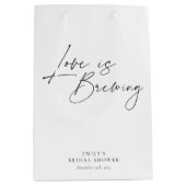 恋が生まれる フローラル ブライダルシャワー ミディアムペーパーバッグ (正面)