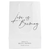 恋が生まれる フローラル ブライダルシャワー ミディアムペーパーバッグ (裏面)