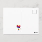 恋が空中にある ポストカード (裏面)