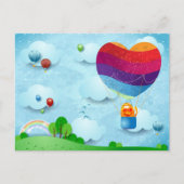 恋が空中にある ポストカード (正面)