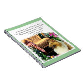 恋が育つセーブルのラフなコリー ノートブック (右側)