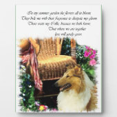 恋が育つセーブルのラフなコリー フォトプラーク (正面)