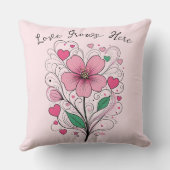 恋が育つ – 恋の花 クッション (裏面)