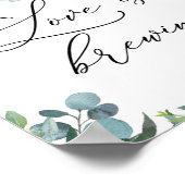 恋が育まれるティータイムのサイン ポスター (角)