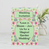 恋が花開く：魔法のような庭園でのイベントにご一緒しましょう 招待状 (スタンド正面)