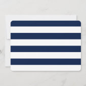 恋が落ちる |テーマ航海のブライダルシャワー 招待状 (裏面)