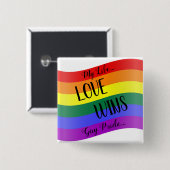 恋が虹を勝ち 缶バッジ (正面&裏面)