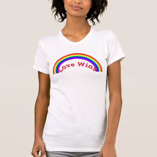 恋が虹を勝ち Tシャツ (正面)